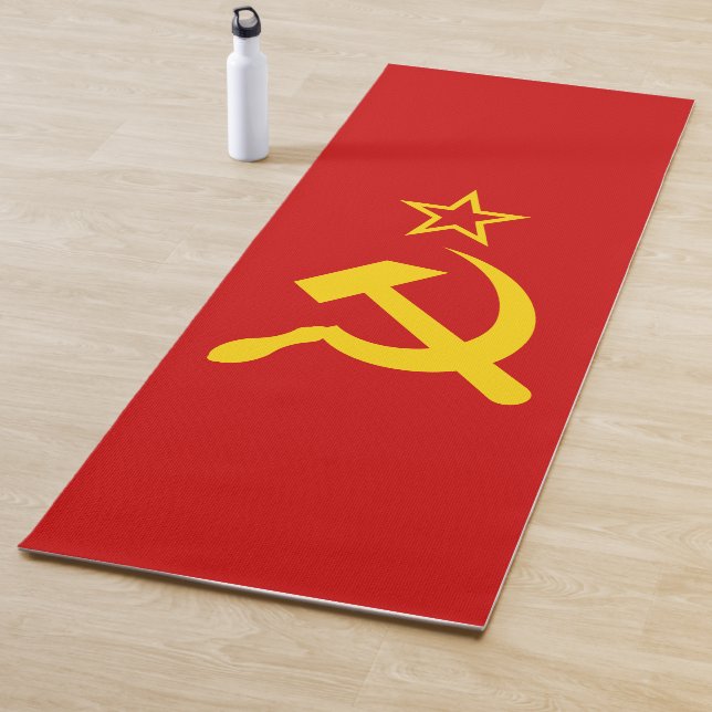Tapis De Yoga Drapeau de l'URSS - Drapeau de l'Union soviétique (En situation)