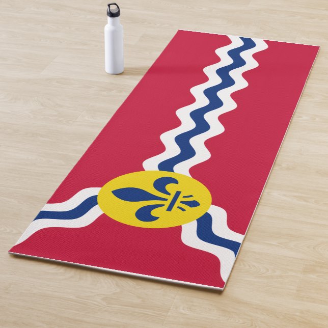 Tapis De Yoga Drapeau de St. Louis, Missouri (En situation)