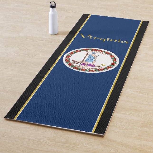 Tapis De Yoga Drapeau de Virginie (En situation)