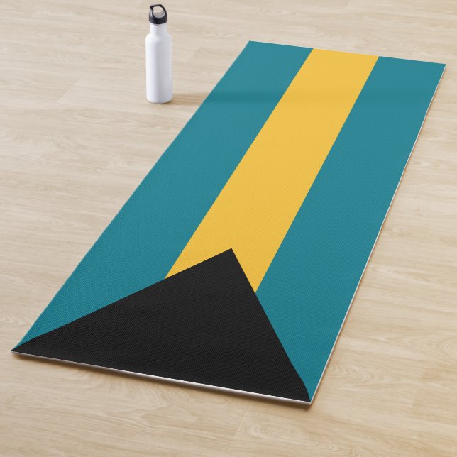 Tapis De Yoga Drapeau des Bahamas (En situation)