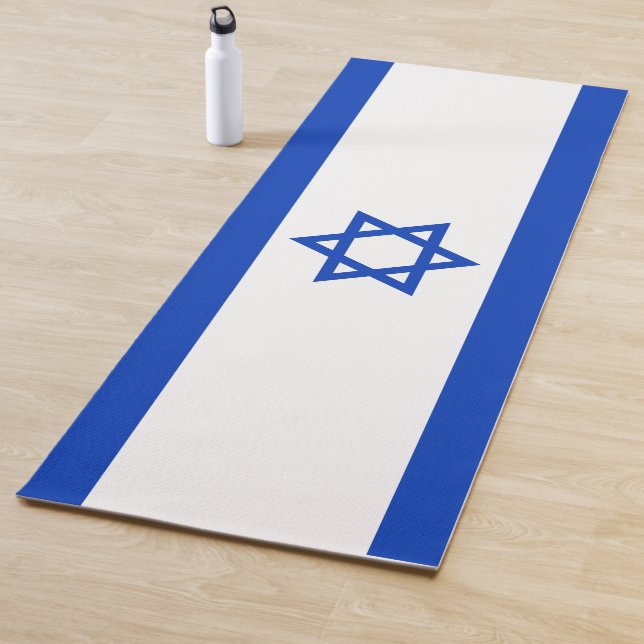 Tapis De Yoga Drapeau d'Israël (En situation)