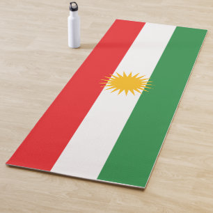 Tapis De Yoga Drapeau du Kurdistan