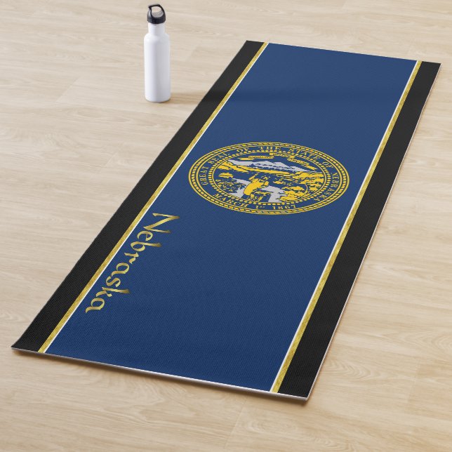 Tapis De Yoga Drapeau du Nebraska (En situation)