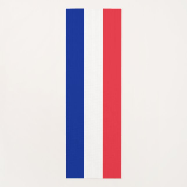 Tapis De Yoga Drapeau national patriotique de FRANCE (Devant)
