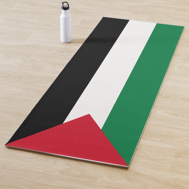Tapis De Yoga Drapeau palestinien (Palestine) (En situation)