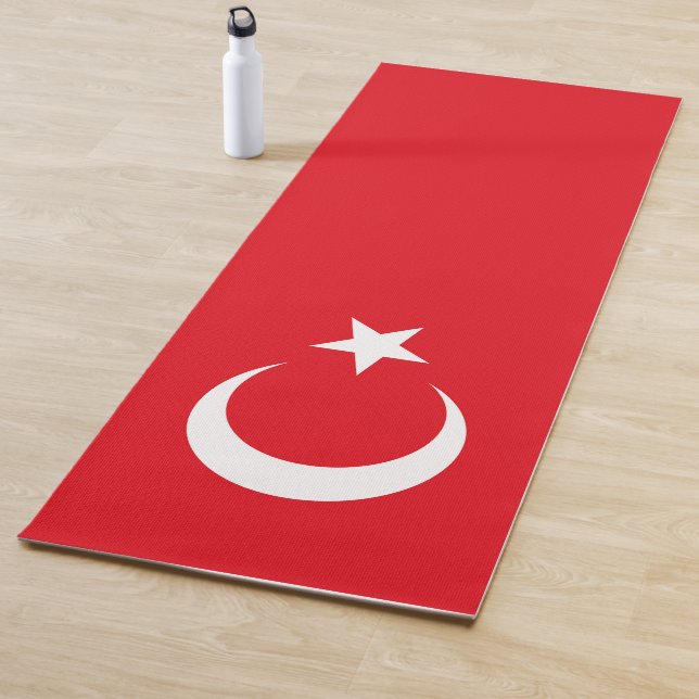 Tapis De Yoga Drapeau turc (En situation)