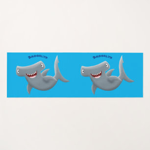 Tapis De Yoga Drôle mignon requin marteau dessin animé