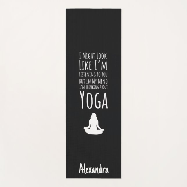 Tapis de Yoga Drôles Exercice Étirement Relaxation (Devant)