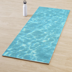 Tapis De Yoga Eau Bleu Vert Couleur Mer Aqua Piscine