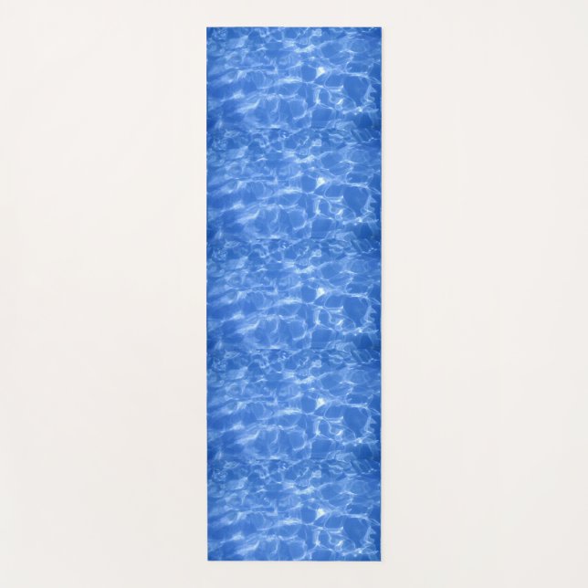 Tapis De Yoga Eau d'océan bleue  (Devant)