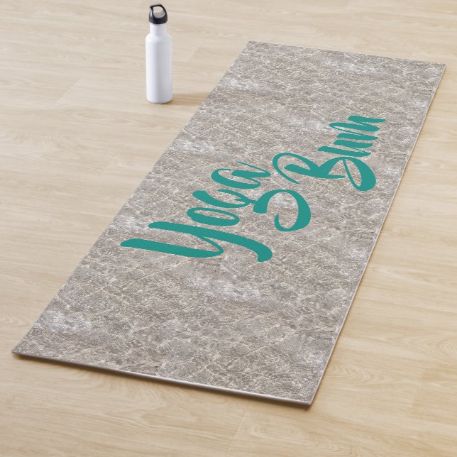 Tapis De Yoga Eau étincelante sur la plage sable yoga bum yoga m (En situation)