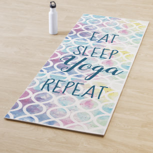 Tapis De Yoga Eau moderne manger sommeil yoga répéter