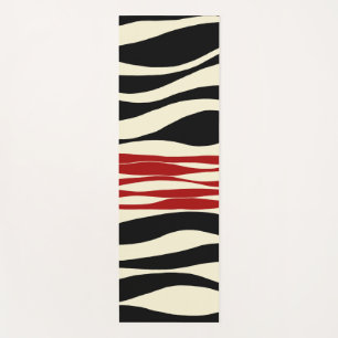 Tapis De Yoga Ebb et flux - Rouge et crème