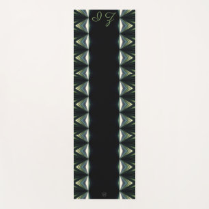 Tapis De Yoga ÉclairageSur 1 Côté Impression Noir Vert Pipe E