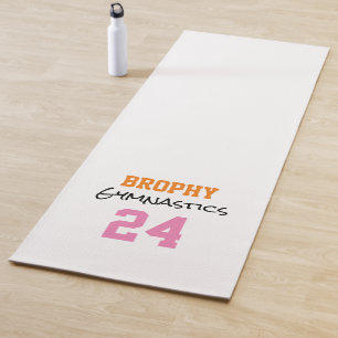 Tapis De Yoga École de gymnastique SPORT ANNÉE Équipe Couleurs c