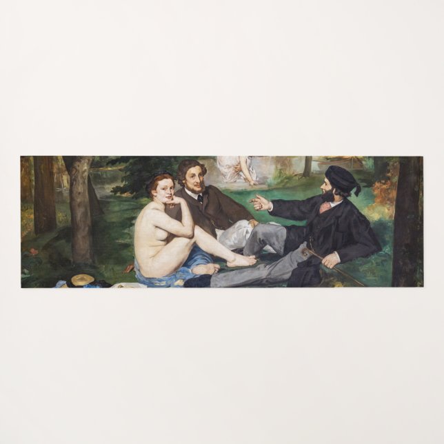 Tapis De Yoga Edouard Manet - Déjeuner sur l'herbe (Dos (Horizontal))