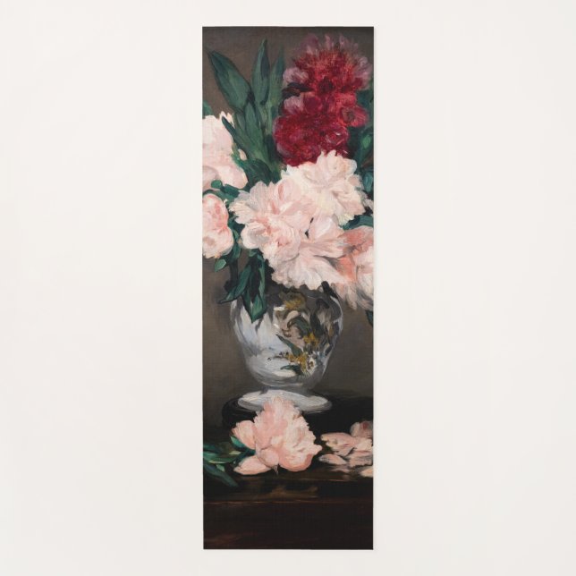 Tapis De Yoga Edouard Manet - Vase de pivoines sur petit piédest (Devant)