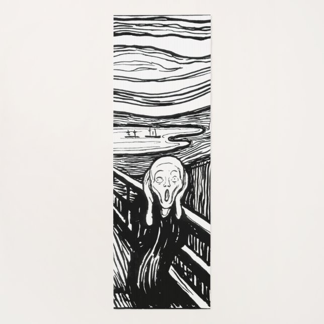 Tapis De Yoga Edvard Munch - La lithographie de cri (Dos)