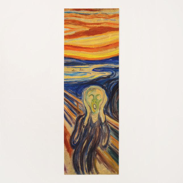 Tapis De Yoga Edvard Munch - Le cri 1910 (Dos)