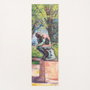 Tapis De Yoga Edvard Munch - Le penseur de Rodin