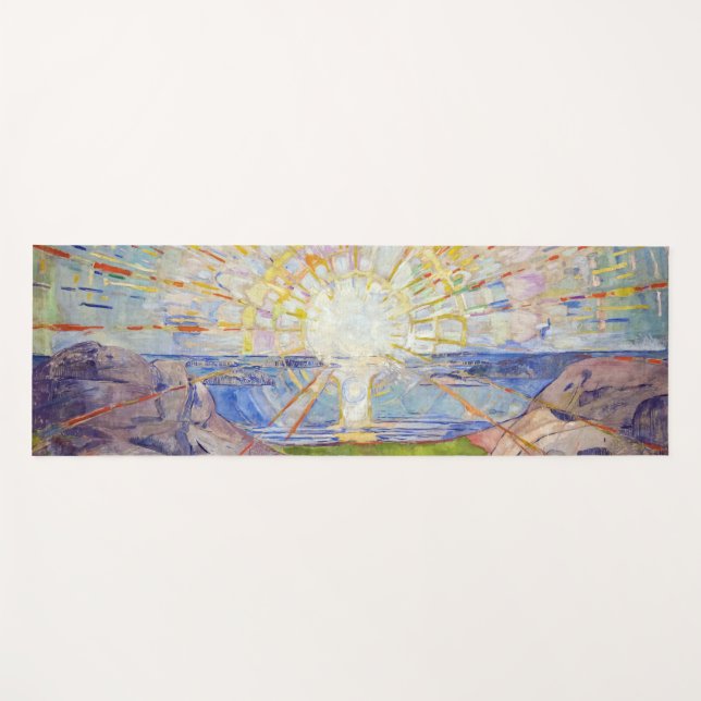 Tapis De Yoga Edvard Munch - Le Soleil 1911 (Devant (Horizontal))