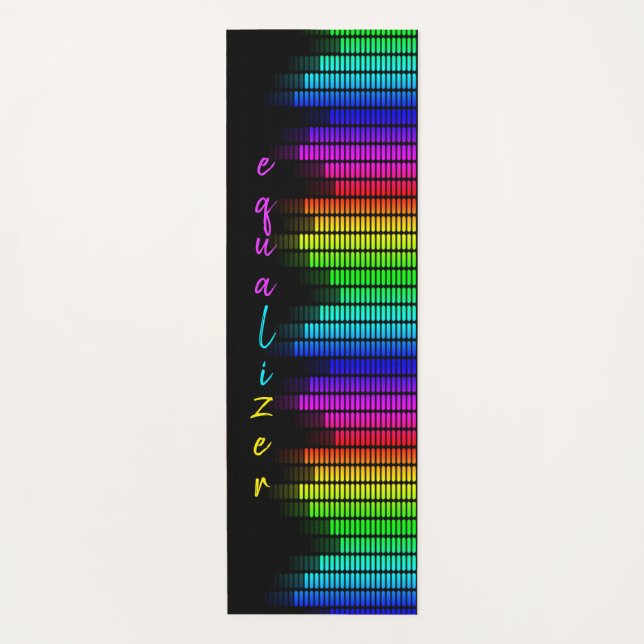 tapis de yoga égaliseur arc-en-ciel (Devant)