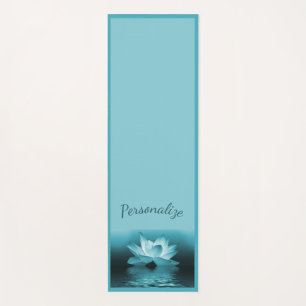 Tapis De Yoga Elégant bleu Lotus Fleur Zen Yoga Namaste