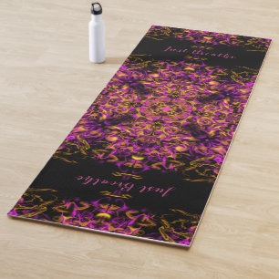 Tapis De Yoga Élégant boho rose rétro motif inspiré