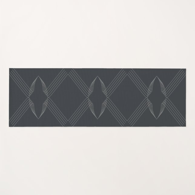 Tapis De Yoga Elégant, chic, luxueux, simple motif (Devant (Horizontal))