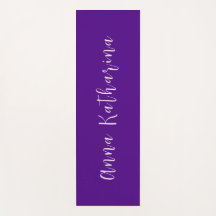 Élégant nom de script Solid Indigo Purple