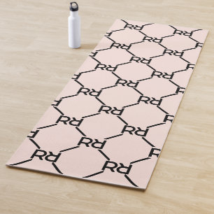 Tapis De Yoga Élégant rose moderne de luxe fille Monogramme init