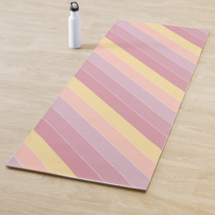 Tapis De Yoga Élégant violet rose pastel couleurs Modèle