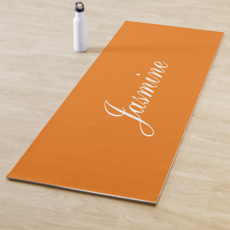 Tapis De Yoga Elégant Vivid Orange Personnalisé Yoga Mat