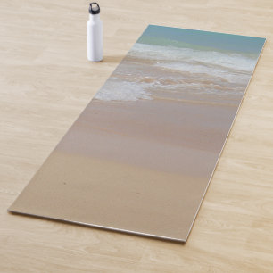 Tapis De Yoga Elégante mer Bleue Waves Sand Modèle tendance
