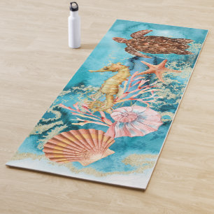 Tapis De Yoga Elégante vie marine Océan