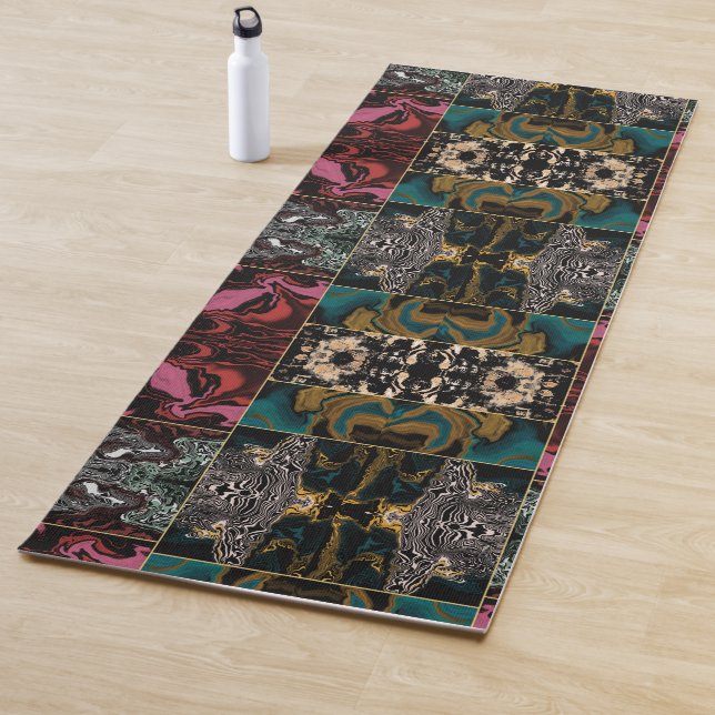 Tapis De Yoga Elegent Abstract MARBLE Pattern (En situation)