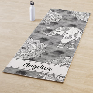 Tapis De Yoga Eléphant Boho Mandala Yoga Mat