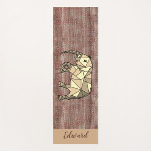 Tapis De Yoga Eléphant Brown noir confortable pour lui