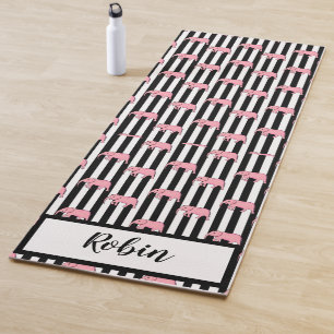 Tapis De Yoga Eléphants roses personnels Motif pour elle