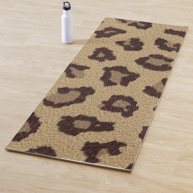 Tapis De Yoga Empreinte de léopard (En situation)