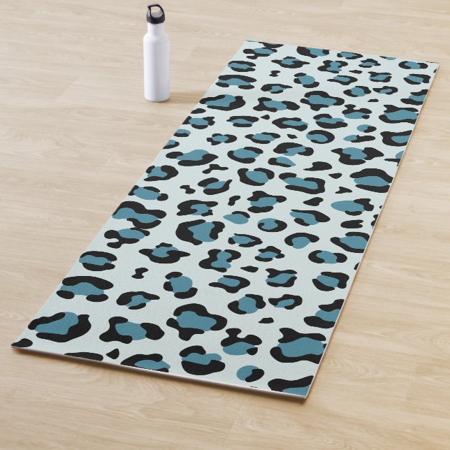 Tapis De Yoga Empreinte de léopard, Spots de léopard, Leopard bl (En situation)