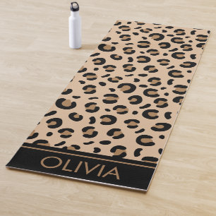 Tapis De Yoga Empreinte de léopard, Spots, Leopard Brown, Votre 