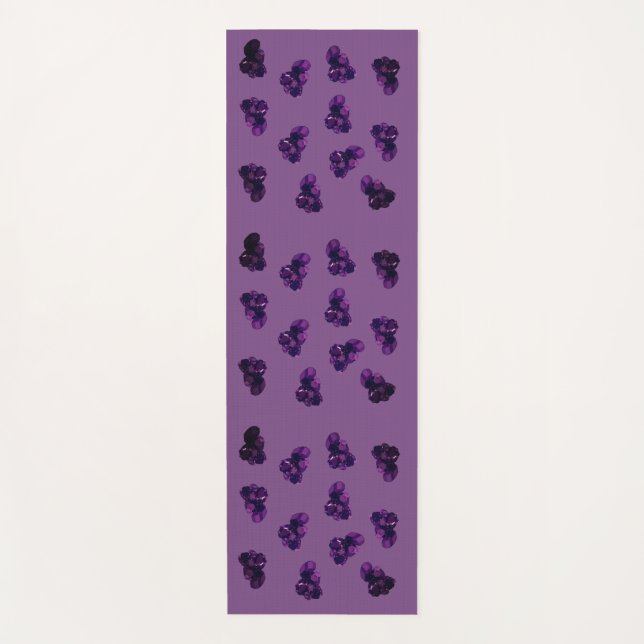 Tapis de yoga en art vectoriel améthyste (Devant)