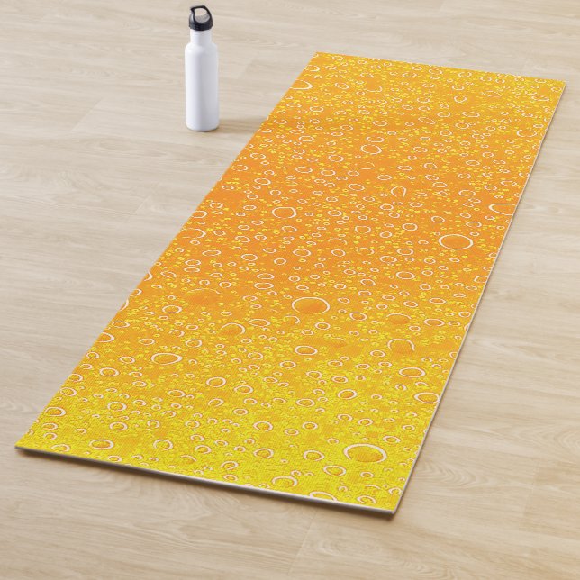 Tapis de yoga en bière coloré (En situation)