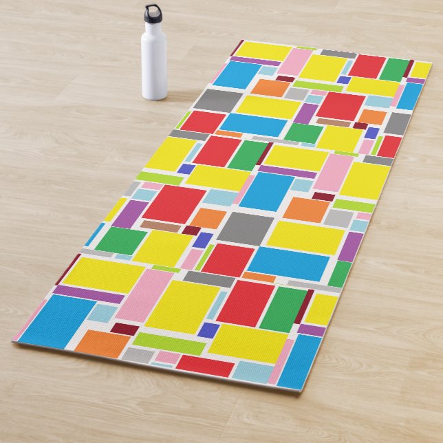 Tapis de Yoga en Bloc de Vibration Positive d'Art  (En situation)