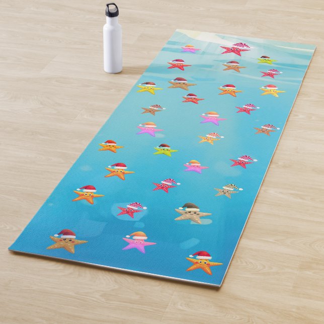 Tapis de yoga en forme d'étoile de mer (En situation)