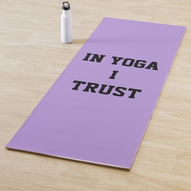 Tapis De Yoga En Yoga, je fais confiance à Lavender Yoga Mat (En situation)