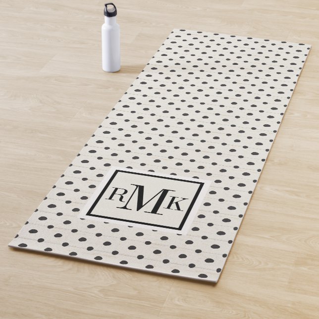 Tapis De Yoga Étape simple trois de signes du monogramme | (En situation)