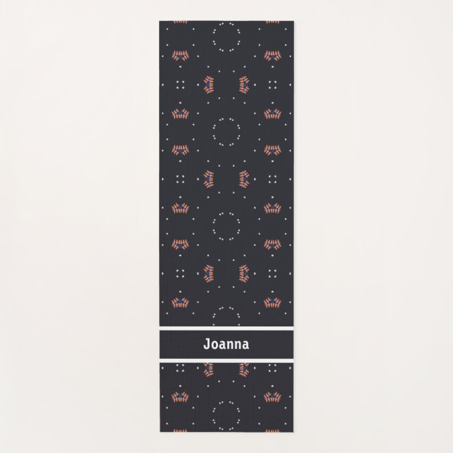 Tapis De Yoga Étoiles et motif d'engin spatial unique (Devant)
