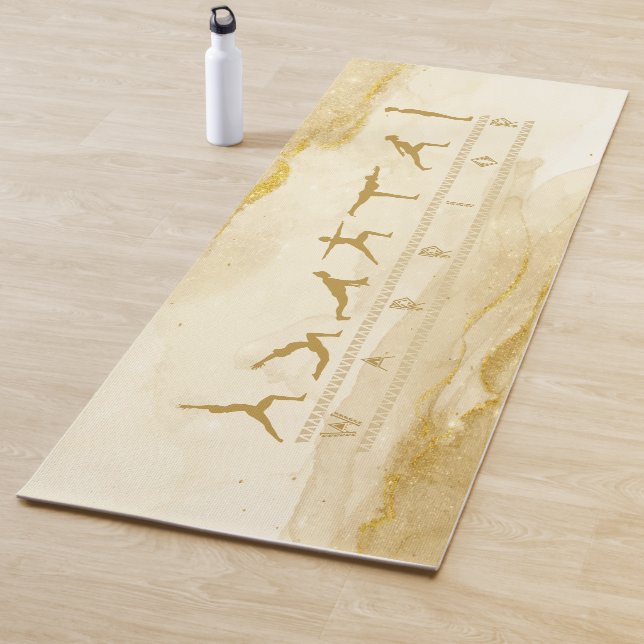 Tapis De Yoga Exercice guerrier Mat (En situation)